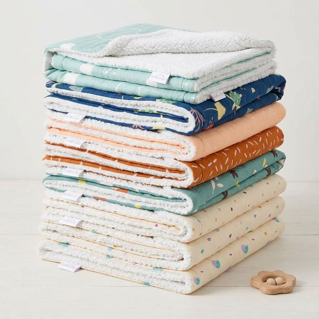 Baby-Fleece-Decke, 93 × 58 cm, Drops - imagen 2