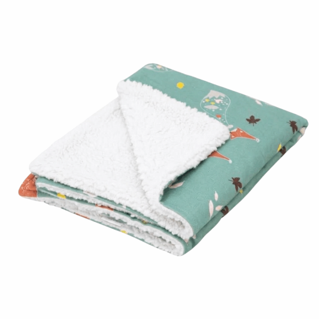 93 × 58 cm Fox baby fleece blanket - imagen 1
